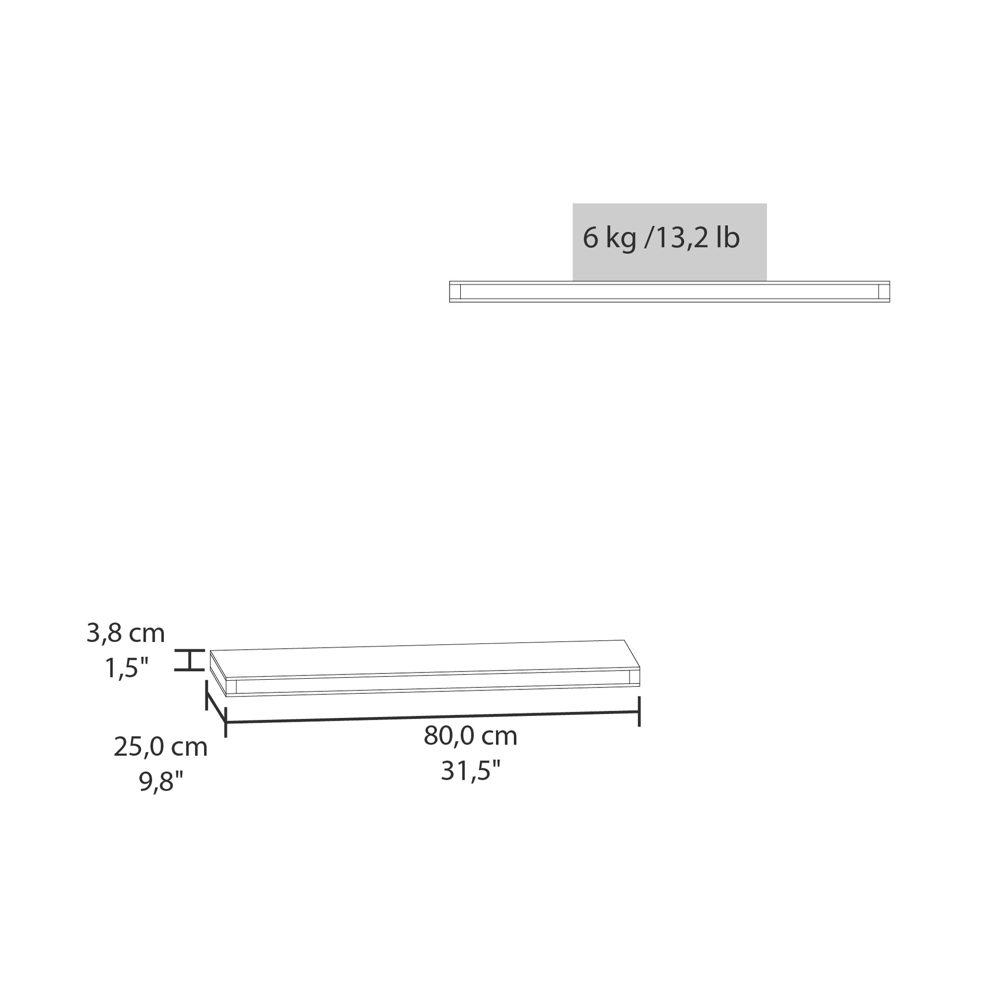Ecco 31.5" Wide Floating Shelves Set Of 2, Shelves For Wall Decor For Bedroom, Bathroom Storage Shelves, Book Shelves For Living Room Mahogany 2 Or Less Mahogany Horizontal Primary Living Space Open