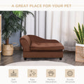 Pawhut Luxury Fancy Dog Bed For Small Dogs With Hidden Storage, Small Dog Couch With Soft 3