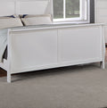 Modern 1Pc Twin Size Bed Bedroom Furniture Sleigh Design Headboard Footboard Plywood 1Pc Bedframe White Color Box Spring Required Twin White Wood Bedroom Contemporary,Modern,Transitional,Ultra Modern Rubberwood Bed Frame Plywood