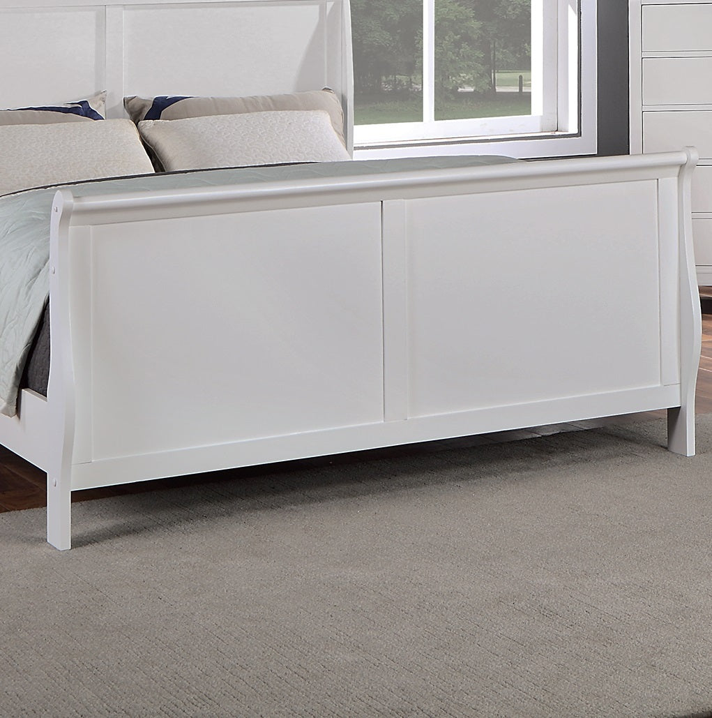 Modern 1Pc Twin Size Bed Bedroom Furniture Sleigh Design Headboard Footboard Plywood 1Pc Bedframe White Color Box Spring Required Twin White Wood Bedroom Contemporary,Modern,Transitional,Ultra Modern Rubberwood Bed Frame Plywood