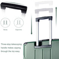 Luggage Sets 3 Piece, Expandable Hard Shell Abs Suitcases With Double Spinner, Travel Luggage Set With Tsa Lock 20 24 28Inch, Green Green Abs