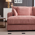 Comfor Daybed With Over Wide Sofa Bed,Modern Design Fabric Beanbag With Arms,Pink Pink Fabric 2 Seat