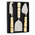 S 3 Cheese Servers In Box Multicolor Steel