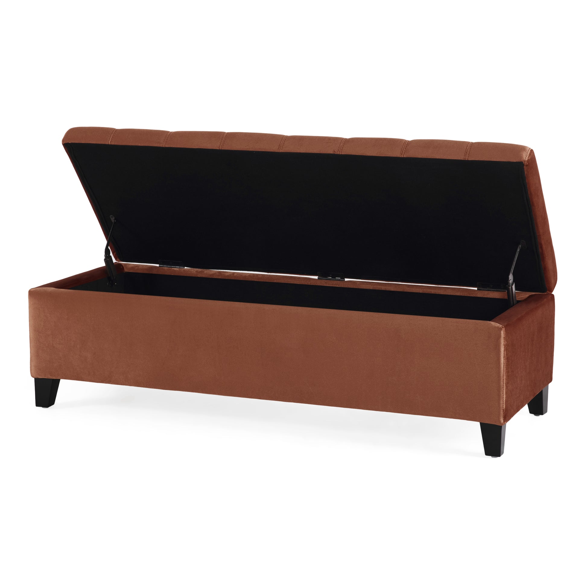 Storage Ottoman Blush Velvet