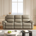 Fabric Power Reclining Sofa With Drop Down Table,Usb Button And Wireless Charger Khaki Khaki Primary Living Space Tech Cloth 3 Seat