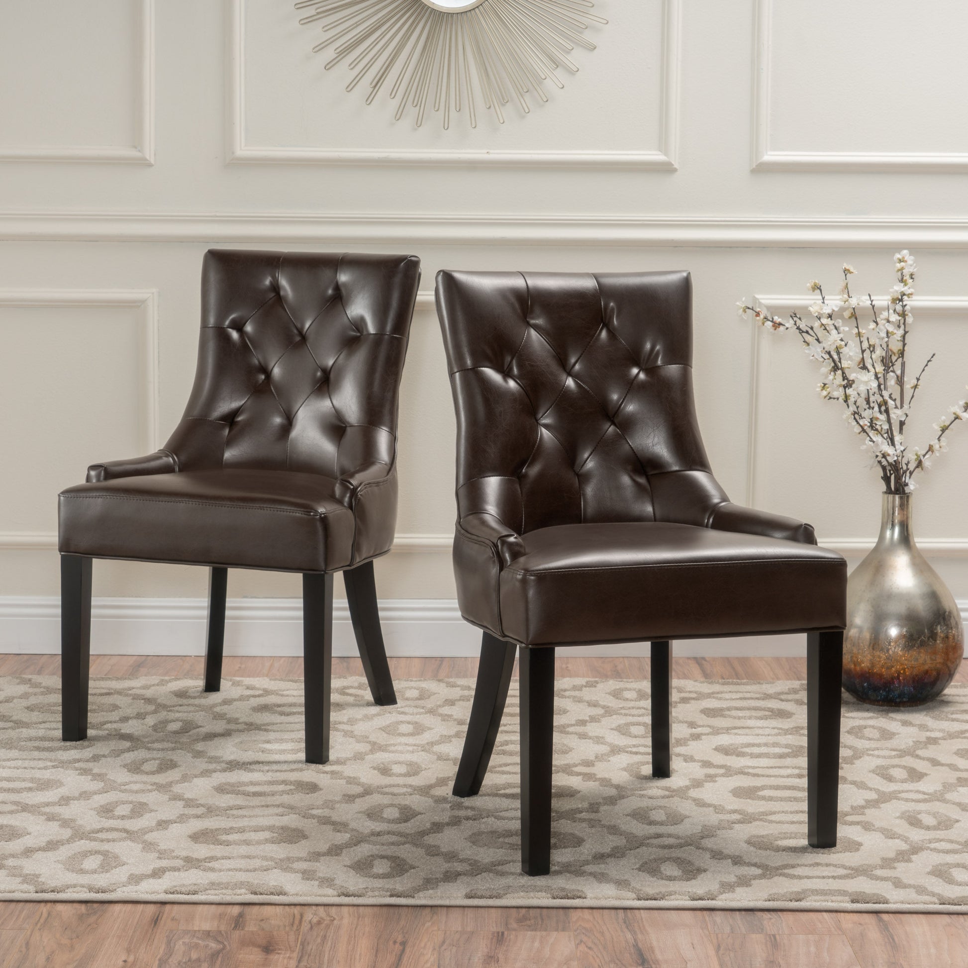 Cheney Dining Chair Kd Brown Wood