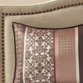 7 Piece Comforter Set Red King King Red Polyester