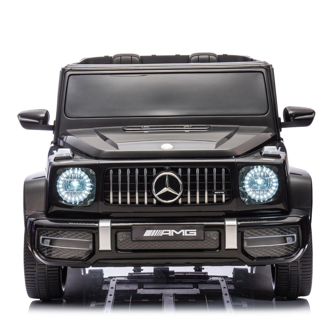 24V 2 Seater Kids Ride On Car Licensed Mercedes Benz G63 Powerful 4Wd For Kids Ages 3 8, With 7Ah Big Battery, Remote Control, Soft Braking, 4 Wheel Suspension, Led Headlight & Music,Black Black Polyethylene