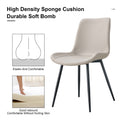 Table And Chair Set, White Imitation Marble Texture Rock Board Table Top, Black Metal Table Legs, Stable And Beautiful. Modern Simple Dining Table, Comfortable Seating. White Gray Metal