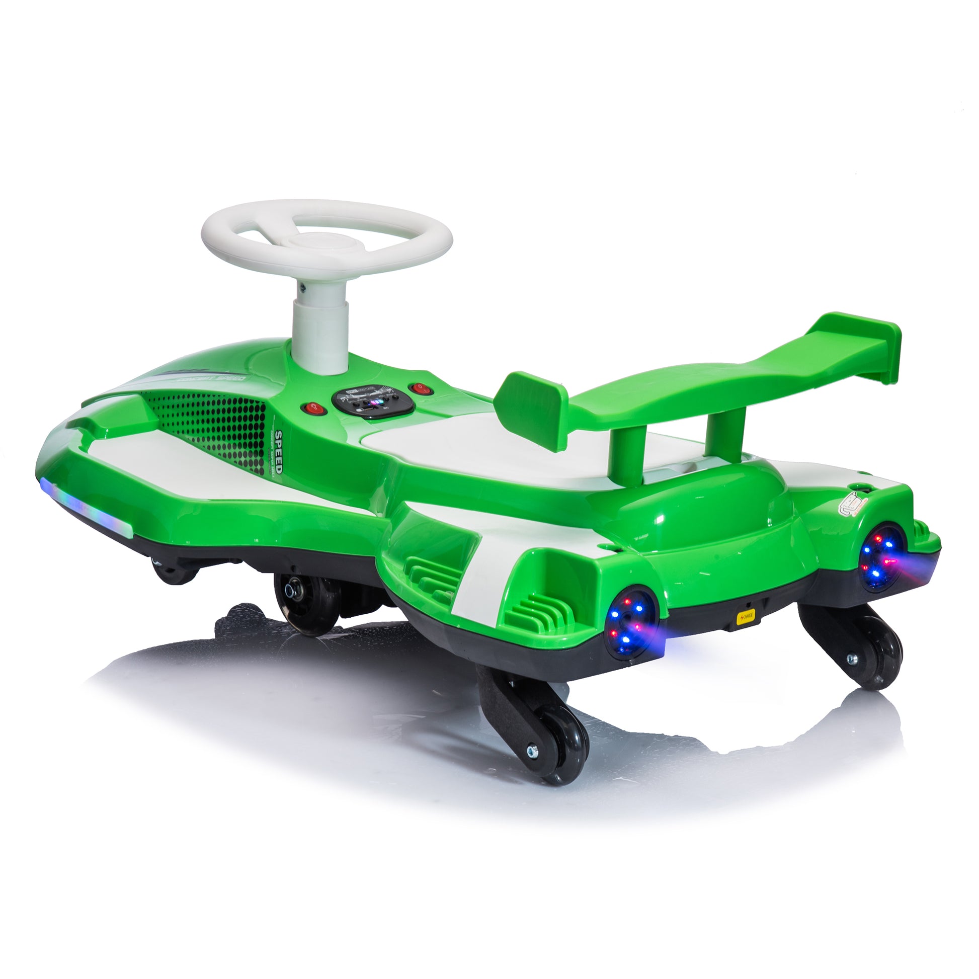 12V Kids Ride On Electric Toy,360 Degree Drift In Place,Spray Function,Front&Side Lights Design,Usb Mp3,Bluetooth,Music, 3.73 4.35 Mph,Easy Installation,Ultimate Cool Operation For Kids Aged 3 .