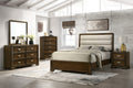 Contemporary Style 1Pc 6 Drawer Dresser Dark Brown Finish Wooden Home Bedroom Furniture Brown Bedroom Contemporary Wood