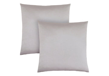 Pillows, Set Of 2, 18 X 18 Square, Insert Included, Decorative Throw, Accent, Sofa, Couch, Bedroom, Grey Hypoallergenic Polyester, Modern Silver Polyester Polyester