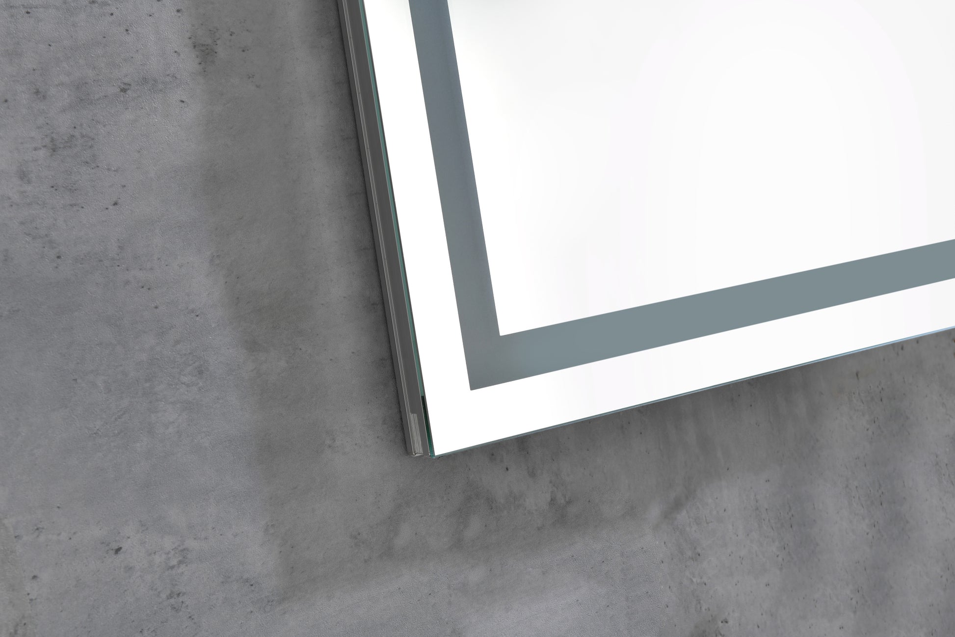 Led Bathroom Mirror 40 "X26" With Front And Backlight, Large Dimmable Wall Mirrors With Anti Fog, Memory, 3 Colors, Led Vanity Mirror White Aluminium