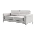 Creta Light Grey Sofa Light Gray Pvc 3 Seat