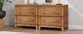 Hazel 3 Drawer Hazel 3 Drawer Side Table For Living Room, Hallway, Entryway, Set Of Two Old Sku:Bs315640Aad Natural Solid Wood