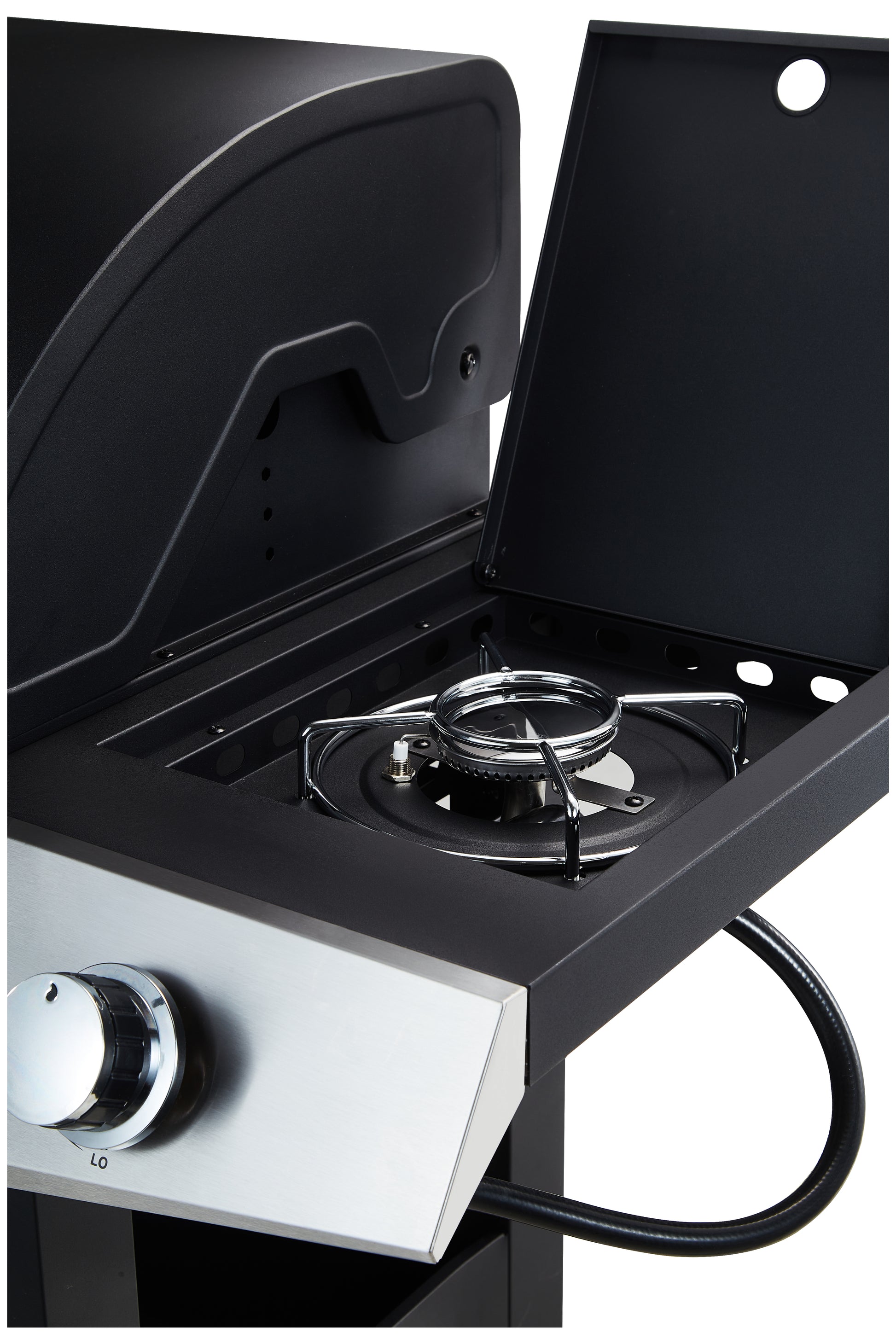 Propane Grill 4 Burner Barbecue Grill Stainless Steel Gas Grill Black Silver Garden & Outdoor Stainless Steel