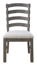 Rusti Brown Upholstered Dining Chairs, Set Of 2 Brown Solid Wood