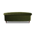 La Rosa Victorian Chesterfield Tufted Sofa, Olive Green Performance Velvet Olive Green Foam Velvet 3 Seat