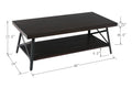 Douglas Brown Coffee Table Brown Solid Wood