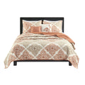6 Piece Printed Quilt Set With Throw Pillows Multi King Cal King King Multi Cotton