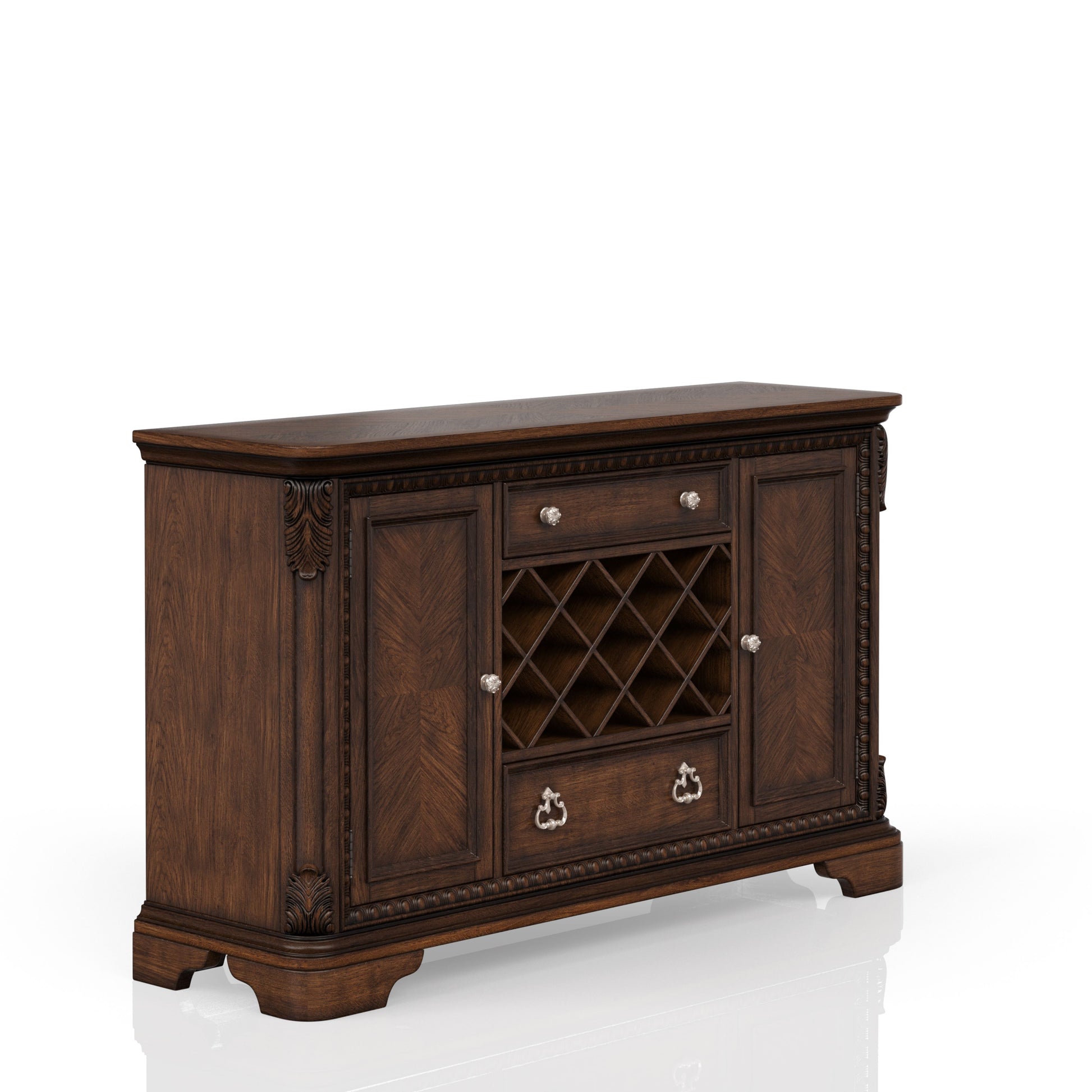 Mahogany Traditional Server Mahogany Solid Wood Mdf