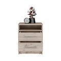 Eter Nightstandend Table, Side Table Superior Top, Two Drawers Light Gray Gray 2 Drawers Bedroom Rectangle Modern Shelf Particle Board Particle Board