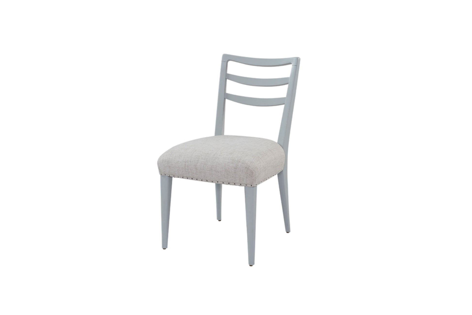 Ladderback Side Dining Chair Is Ocean Colored Finish Set Of 2 Light Blue Solid Wood Mdf