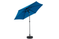 9Ft Outdoor Patio Umbrella Outdoor Table Umbrella With Push Button Tilt And Crank, Market Umbrella 6 Sturdy Ribsdeck, Backyard, Pool Base Not Included Dark Blue Dark Blue Garden & Outdoor Steel