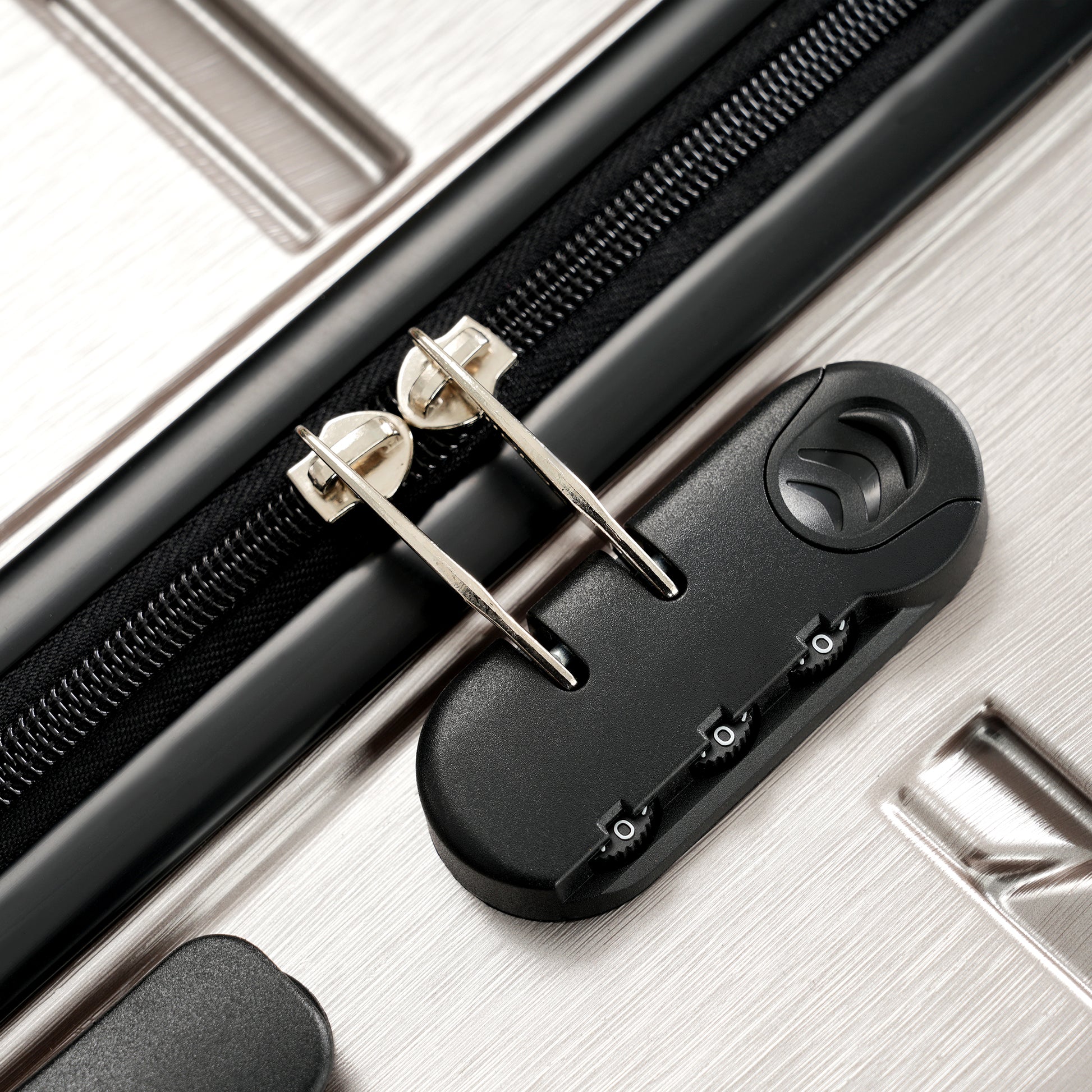 Hardshell Luggage Set 3 Piece, Durable Abs Pc Travel Suitcase With Spinner Wheels For Men Women 20 24 28 Inch Fog Gray Abs Pc