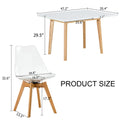 White Stone Burning Tabletop With Rubber Wooden Legs, Foldable Computer Desk, Foldable Office Desk,4 Modern Chairs Can Rotate 360 Degrees,The Seat Cushion Is Made Of Pu Material. Zd 1545Sc 003 White Sintered Stone
