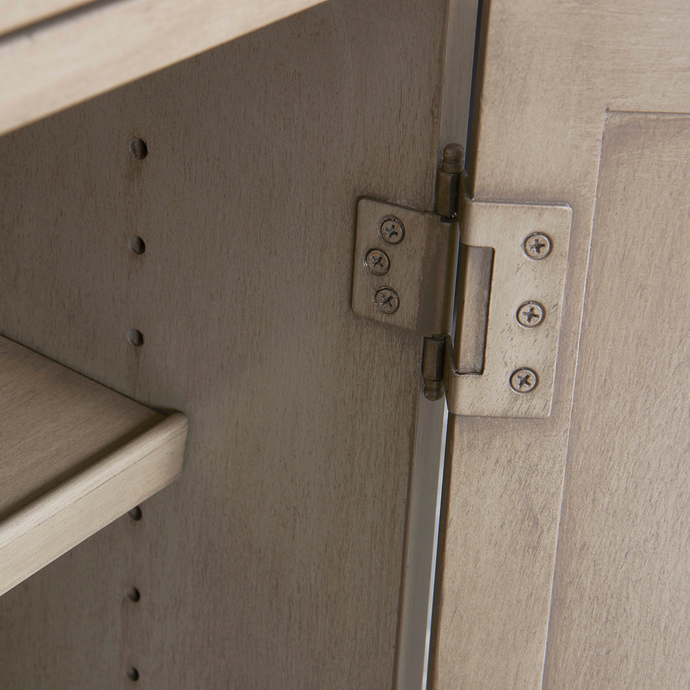 Dauphin Handpainted Entryway Storage Cabinet, Grey Cashmere Wood Gray Solid Wood Mdf Solid Wood Mdf