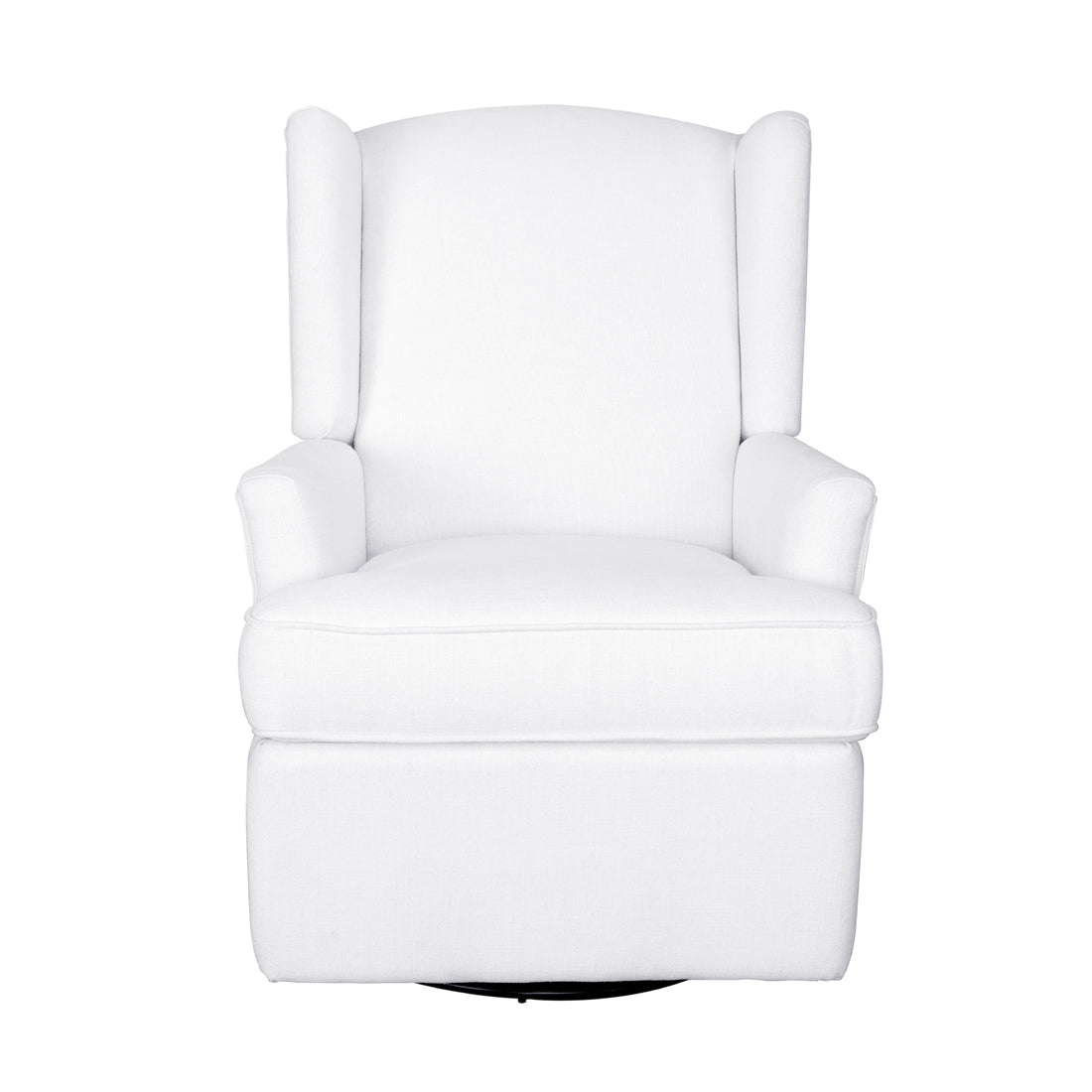 Hemingway Wingback Recliner In White White Fabric