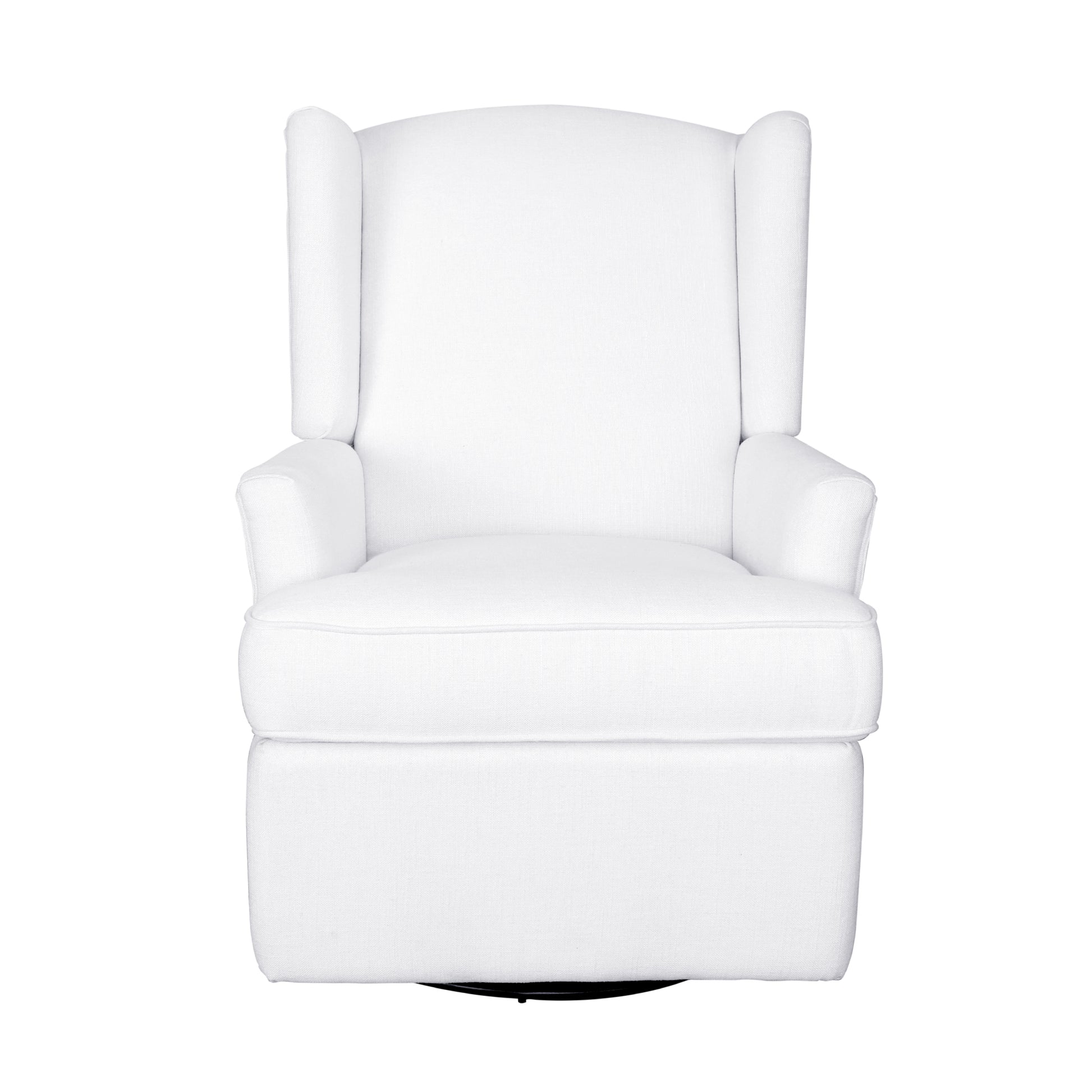 Hemingway Wingback Recliner In White White Fabric