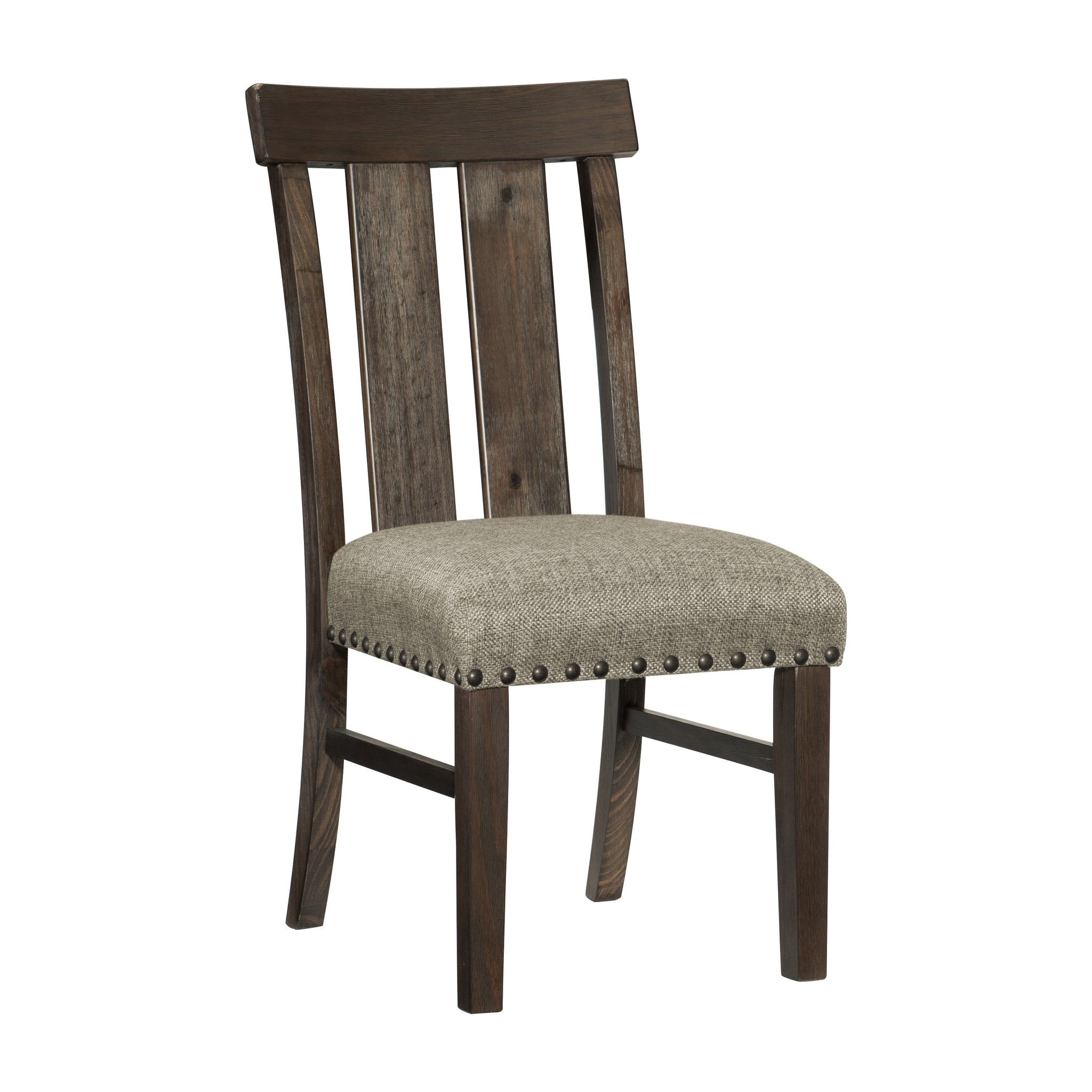 Classic Brown Finish Dining Chairs Set Of 2, Upholstered Seat Trim Wooden Dining Kitchen Furniture Brown Dining Room Classic Side Chair Wood