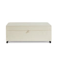 Modern Large Comfort Sofa Ottoman With Storage, Modular Sectional Storage Ottoman With Wheels For Living Room,Lounge Ottoman, Couch Storage Ottoman,Large Storage Ottoman Bench Ivory Ivory Primary Living Space American Design,Contemporary,Luxury,Mid