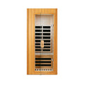 Hemlock One Person Far Infrared Roof Embedded Indoor Sauna Room Natural Wood Metal & Wood