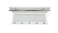 Esyspot Metal Powder Coating Hook Wall Mounted With Shelf In White White Bedroom Contemporary Chrome Metal