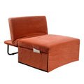 Modern Corduroy Sofa Bed,Couch Chair,Sleeper Bed,Small Lounge Sofa W Reclining Backrest,Furniture For Living Room,Bedroom,4 In 1 Convertible Sleeper Sofa Bed, Red Brown Full Brown Corduroy
