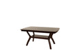 Formal Look 1Pc Dining Table W Shelve Solidwood Espresso Finish Dining Room Furniture Espresso Espresso Dining Room Classic,Contemporary,Modern,Transitional Rubberwood Rectangular Kitchen & Dining Tables Rectangular Solid Wood