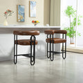 Coolmore Bar Stools Set Of 1, Modern Bar Stool With Back, Black Metal Frames, Upholstered Bar Stools For Kitchen Island, Pub, Club Light Brown Pu Light Brown Primary Living Space Foam Pu