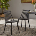 Dining Chair Black Polypropylene