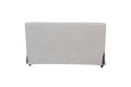 Slip Covered Settee With Casters Beige Upholstered