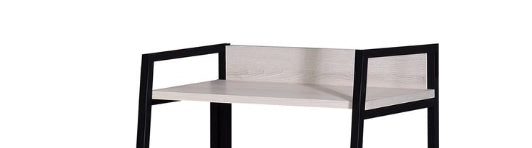 Wendral Natural & Black Finish Bookshelf Black,Natural Metal,Synthetic Wood