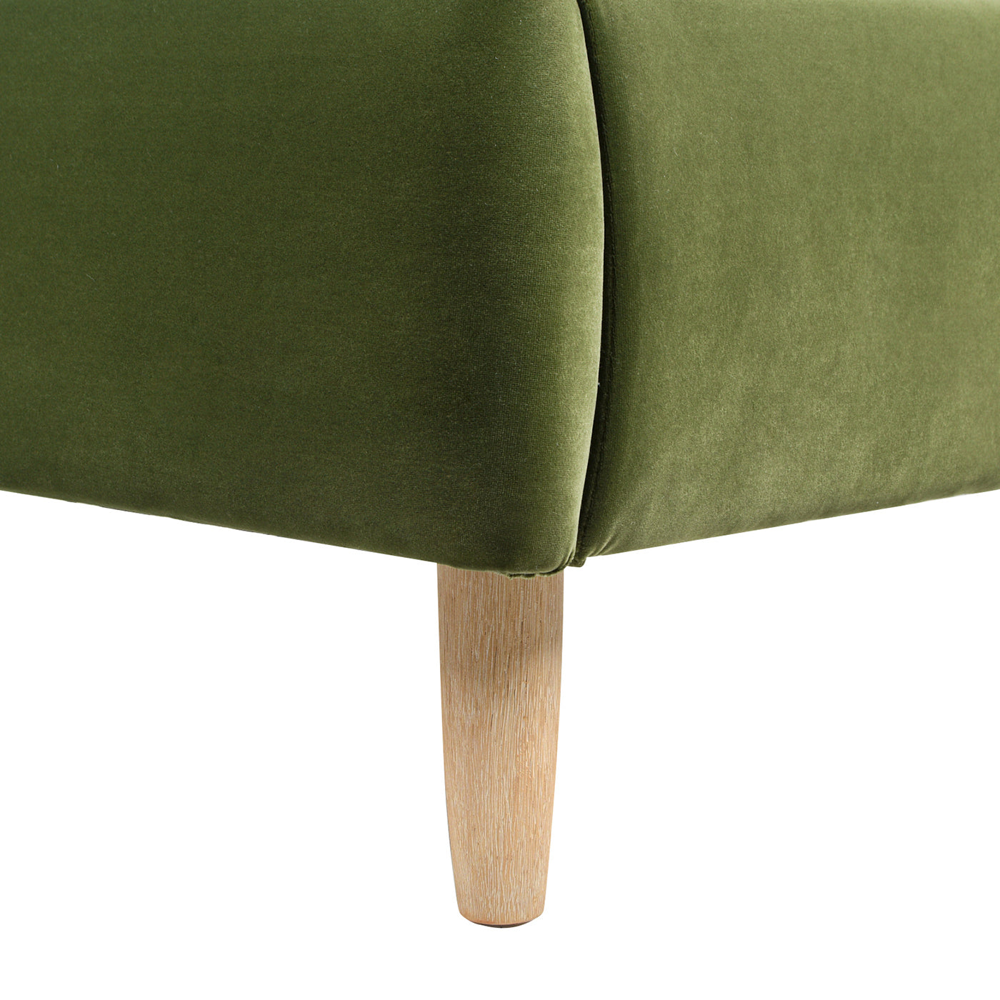 Roman Curved Headboard Upholstered Platform Bed, King, Olive Green Performance Velvet Box Spring Not Required King Olive Green Wood Foam Velvet Velvet