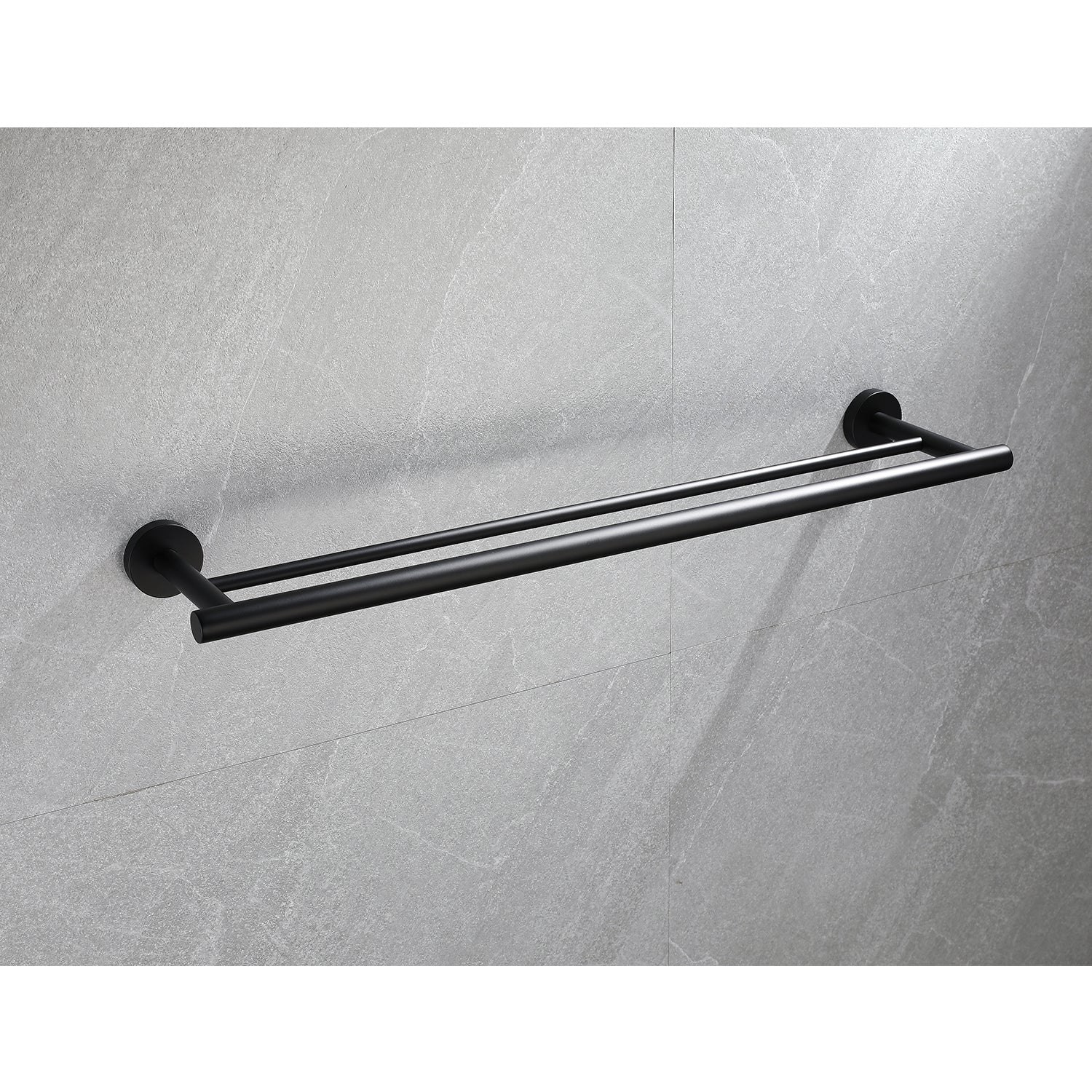 4 Piece Bathroom Hardware Set Matte Black Stainless Steel
