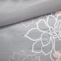 6 Piece Printed Duvet Cover Set Queen Multicolor Polyester