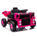 12V Kids Ride On Dump Truck W Parents Control,2Wd,Rear Wheel Suspension,Electric Dump Bed And Extra Shovel,Multimedia Function With Bluetooh And Music,Volume&Speed Adjustment,Led Light For Kids 3 5. Pink Polypropylene