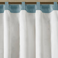 Embroidered Window Valance Blue 50X18