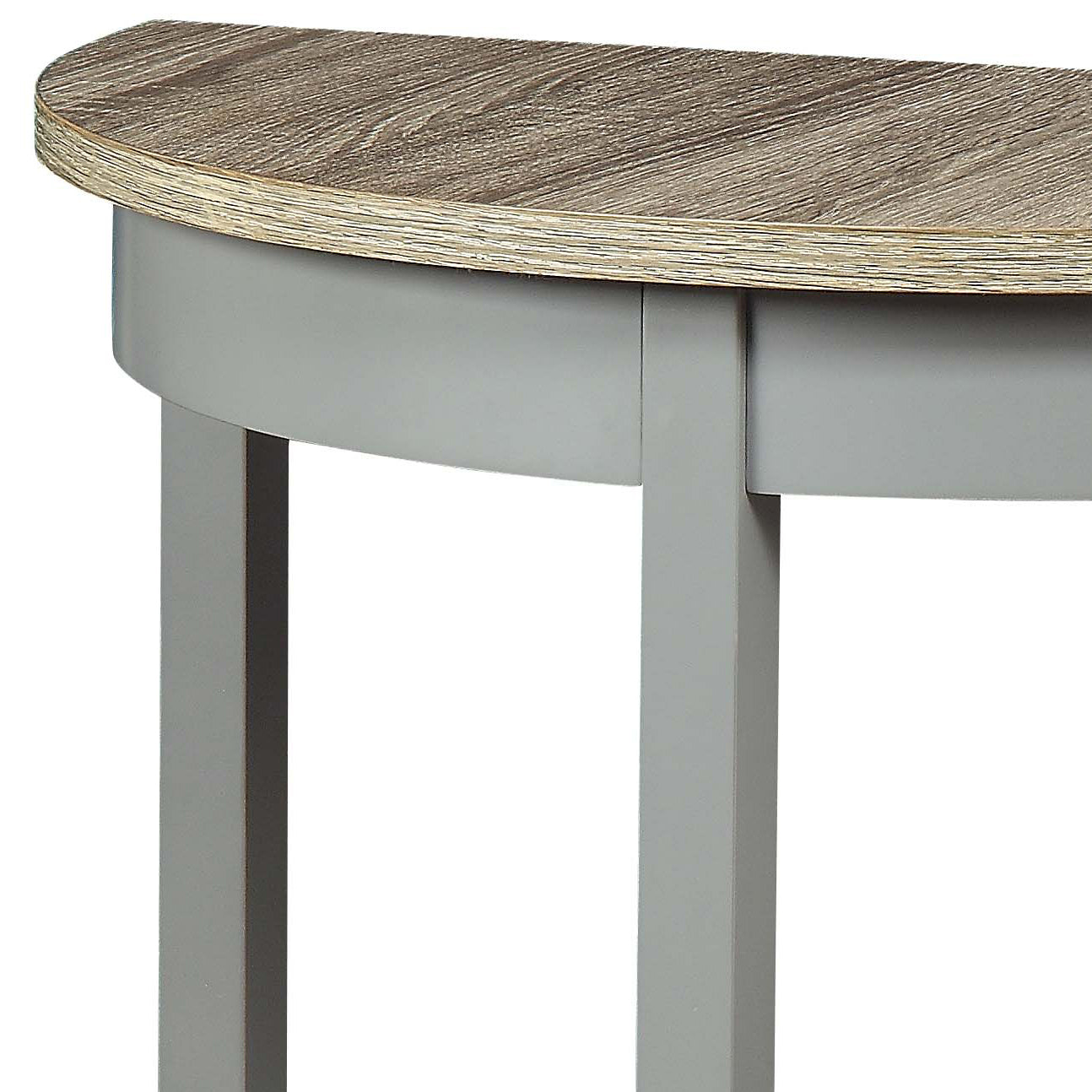 Justino Natural Oak & Gray Finish Console Table Gray,Oak Synthetic Wood