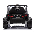 24V Kids Ride On Utv,Electric Toy For Kids W Parents Remote Control,Four Wheel Suspension,Low Start,Adjustable Speed,Multimedia Player,Early Education,Bluetooth,Rear Storage Space For Kids Aged 3 . Black 50 99 Lbs Polypropylene